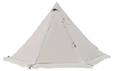 Obrázek produktu pro Stanovací stan, design odolný proti větru, otvor pro komín, barva khaki