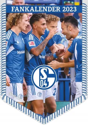 Produktbild von FC Schalke 04 2023 - Bannerkalender - Fan-Kalender - Fußball-Kalender - Wand-Kalender - 29,7x42 - Sport