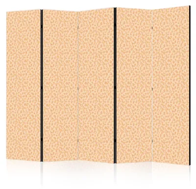 Obrázok produktu pre Paraván s potlačou, 5-dielny, skladací, s motívom bodiek, rozmer 225 cm x 172 cm