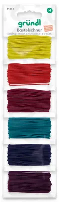 Produktbild von Gründl Bastelschnur elastisch 6 Farben