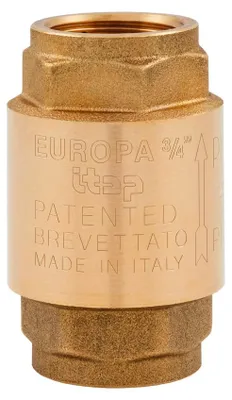 Productafbeelding van "EUROPA"-terugslagklep voor dames/damesaansluiting, ITAP, messing, 3 inch, DN80, PN12