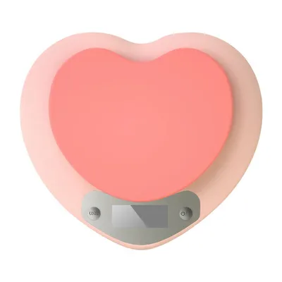 Produktbild von Rosa Küchenwaage 5kg/1g,großes LCD Display,Tara Funktion,präzise Messung,ml&oz Einheiten,ideal für Backen und Kochen,für Flüssigkeiten und Feststoffe