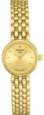 Image de Montre pour femme Tissot Lovely Round, diamètre 19,5 mm, référence T058.009.33.021.00, plaquée or