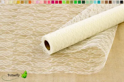 Produktbild von 10m Spitzenstoff 50cm, Farbauswahl:creme / hellcreme 820