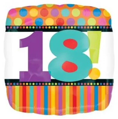 Produktbild von Folienballon "Dots & Stripes" 18