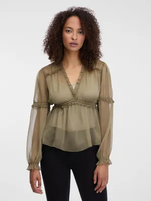 Produktbild von Orsay Khakifarbene Damenbluse 38