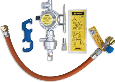 Immagine prodotto di GOK Caramatic DriveOne, pompa verticale da 30 mbar, portata 1,5 kg/h, sistema di regolazione della pressione del gas sicuro