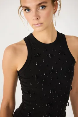 Produktbild von Geripptes Tanktop, Black, XL