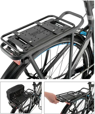 Produktbild von XLC carry more adapter plate for system pannier rack, czarny
