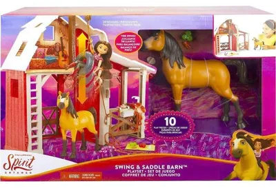 Image de Coffret l'ecurie de spirit + cheval spirit + 10 accessoires - mattel