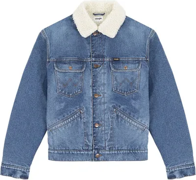 Produktbild von Wrangler 124MJ SHERPA Wranch ISOLIERTE KATANA-JACKE, DENIM AUF TEDDYBÄR, XXL