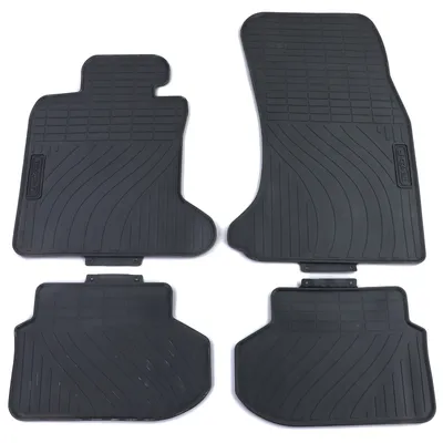 Produktbild von Premium Gummi Fußmatten Set Schwarz passend für BMW F10 Limousine F11 Touring