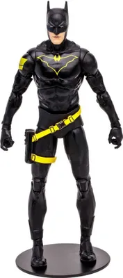 A full-body shot of a Batman action figure against a white background.