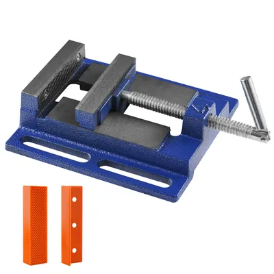 Obrázok produktu pre VEVOR zverák 110 mm Max. otvor Strojný zverák z liatiny s práškovou povrchovou úpravou Paralelný zverák 7KN Upínacia sila 21 mm Hĺbka upnutia Ideálne pre frézku Vŕtačku Hobľovačku