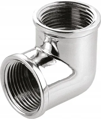 Image de Contre-angle 3/8" - Chromé - Haute qualité - Durable et résistant à la rouille