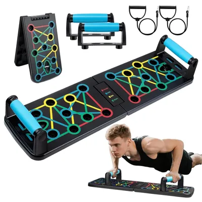 Produktbild von Solidchoice – Klappbares Push-Up-Board mit 41 Übungsmöglichkeiten