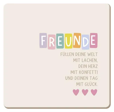 Produktbild von Korkuntersetzer Freunde