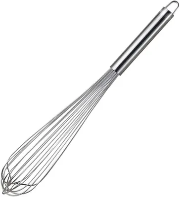 Produktbild von Schneebesen Edelstahl, Whisk 47 cm, Kitchen Whisk for Kann Teig rühren, Eiweiß Schlagen, Butter Rühren, Sahne Schlagen Usw