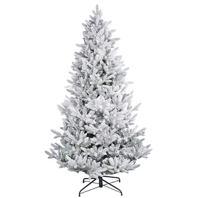 Produktbild von Salcar Künstlicher Weihnachtsbaum mit Schnee 180cm Künstlicher Tannenbaum mit Schneeflocken Weiß Tannenbaum