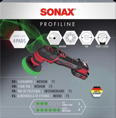 Immagine prodotto di Spugna di lucidatura SONAXPer la levigatura e la lucidatura m SONAX