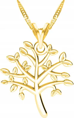 Image de Collier en or avec motif arbre de vie, ARGENT 925
