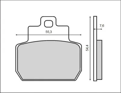 Obrázek produktu pro Bremsbeläge Kh425 Piaggio 125/250/500 Hinten (Ft 3079)