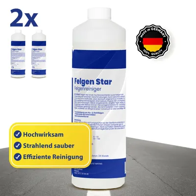 Produktbild von Mr. Perfect Felgen Star Felgenreiniger 2x1L - Reiniger für Alu & Stahl