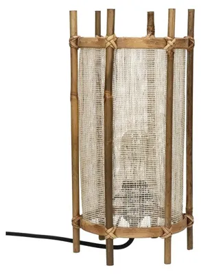 Immagine prodotto di Lampada da tavolo Pomax Kasai, colore naturale, diametro 18,5 cm, altezza 36 cm