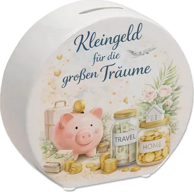 Produktbild von Kleingeld für die großen Träume Spardose
