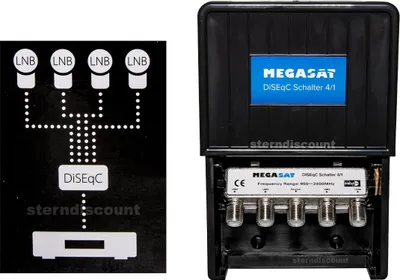 Productafbeelding van MegaSat DiSEqC-schakelaar, 4-weg