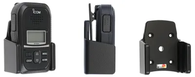 Apparaathouder 710398 für ICOM IP110H, schwarz, Kunststoff