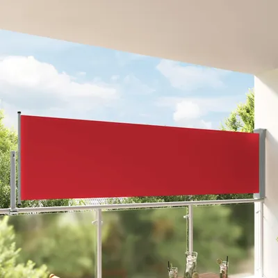 Image de Vidaxl Garden Bildschirm ausziehbar 100x300 cm rot