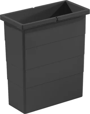 Obrázek produktu pro Hailo Inneneimer 1129929 dunkelgrau 14 Liter 320 x 156 x 350 mm 2 Henkel