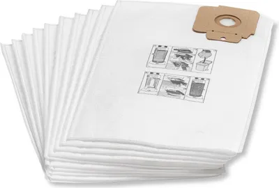 Produktbild von 10 Original Kärcher Vlies-Staubsaugerbeutel für CV 38/2 Filtertüten Staubbeutel
