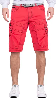 Produktbild von Cipo & Baxx Herren Regular Fit Shorts Mid Waist CK229 Red W31