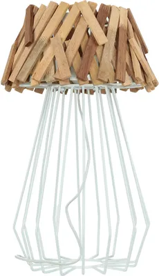Produktbild von Tischlampe Treibholz Metall 58 cm E27 Nachttisch Wohnzimmer Tischleuchte