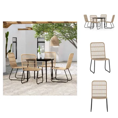 Productafbeelding van vidaXL 5-delige tuinset, eikenhoutlook - Tuinmeubelsets