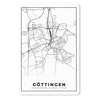 Obrázek produktu pro Podložka pod myš - Göttingen - Mapa - Mapa města - 40x60cm - Podložka pod myš