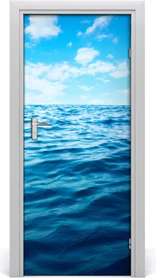Produktbild von Tulup Türaufkleber 85x205 cm Dekorative Aufkleber Selbstklebend Wasserdichte Tapete Abnehmbar Schlafzimmer Wohnzimmer Wohnkultur - Meerwasser