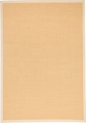 Produktbild von Naturfaser Sisalteppich Natura mit Bordüre, Größe:150x150 cm, Farbe:Honig Bordüre Beige