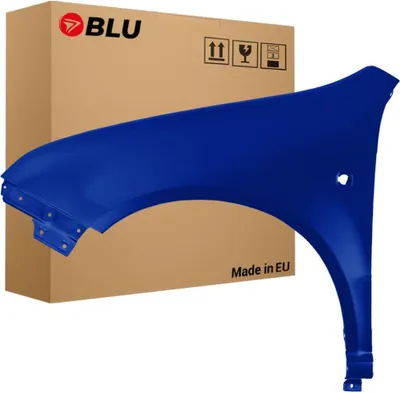 Immagine prodotto di BLU Parafango compatibile con Skoda Fabia I (6Y) LF5Q Sinistra Blau BlauStorm | 1999-2007 | Anteriore | Verniciato | Pronto per il montaggio | Zincato