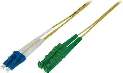 Produktbild von DIGITUS LWL Patchkabel, E2000 (8° APC) auf LC (UPC), Singlemode