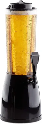 Produktbild von Bierturm mit Zapfhahn - 50 x 23 x 18 cm - Fassungsvermögen 2,5 l - Bierhahn transparent - Bierturm - Schwarz