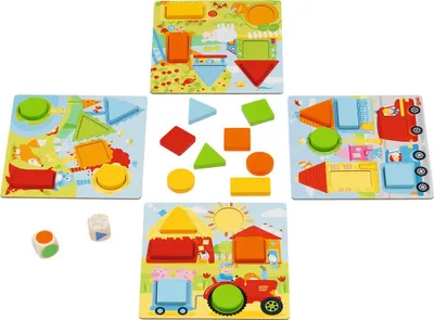 Immagine prodotto di Gioco dei dadi colorati Forme geometriche
