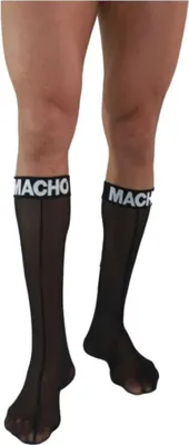 Image de Macho - Chaussettes Fines Taille Unique Noires