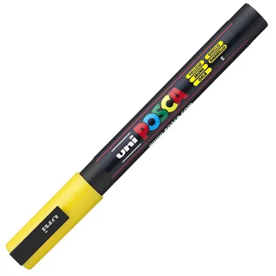 Obrázek produktu pro Posca unikátní popisovač PC-3M 0,9-1,3 mm žlutý