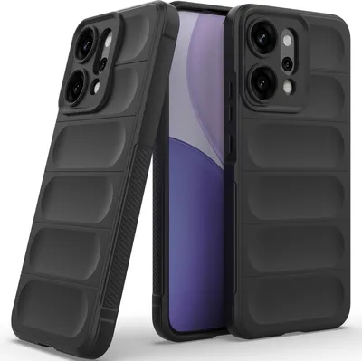 Produktbild von Handyhülle für Oppo Reno14 Pro Weich TPU Silikon Stossfest Anti-rutsch Hülle Schwarz