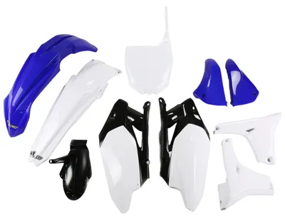Produktbild von Verkleidungskit UFO PLAST 10-teilig Verkleidungssatz Kunststoff für Yamaha YZ F 450 ccm Bj. 2011 - 2013, Farbe:weiß / blau / schwarz
