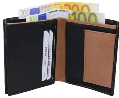 Immagine prodotto di Portafoglio in Pelle sintetica bicolore nero/beige