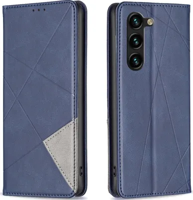 Produktbild von Mobigear Rhombus Slim  Samsung Galaxy S24 Plus Hülle Klapphülle - Blau